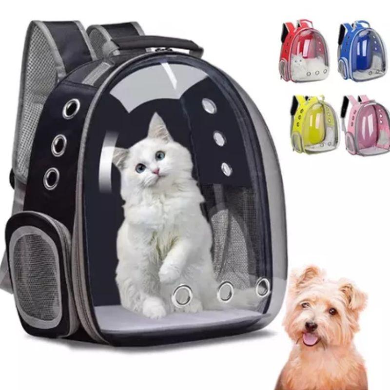 Mochila Pet Transporte Cães Gato Visão Panorâmica