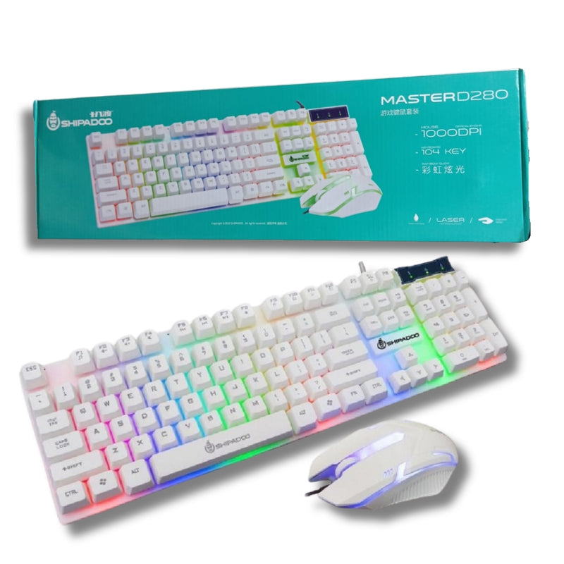 KIT Gamer Teclado e mouse RGB MASTER